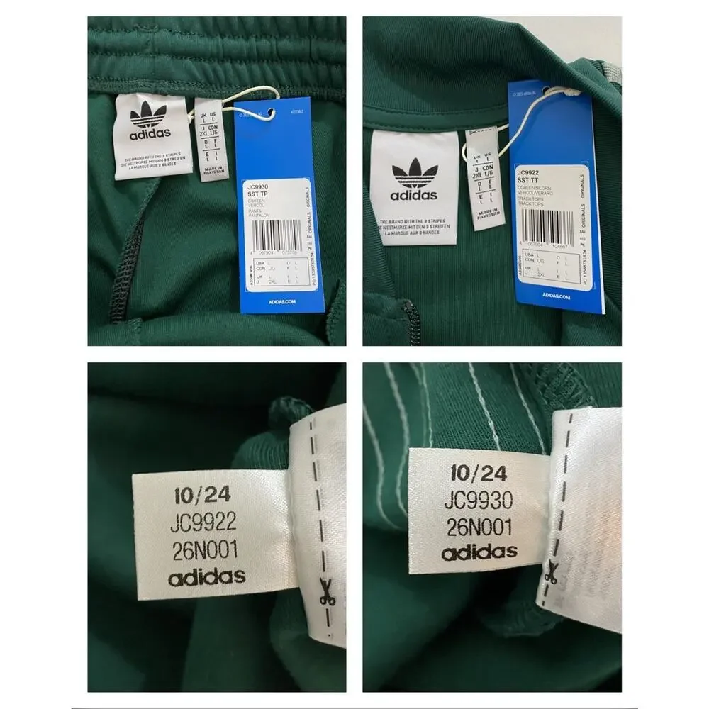 Adidas Originals Classic Superstar Tracksuit Collegiate Green Size L